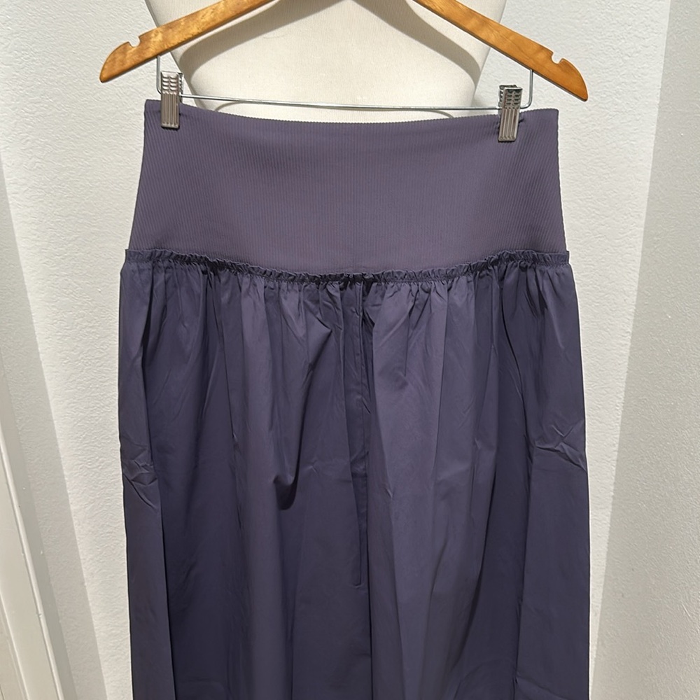 Athleta Elastic Waist Long Skirt Violet Purple Size M - Picture 2 of 6